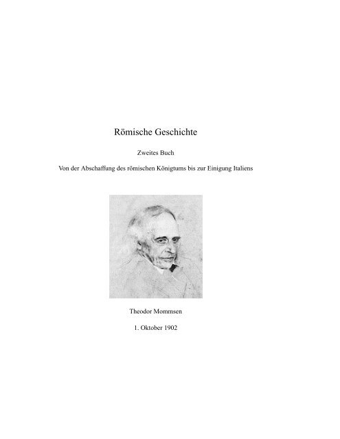 Mommsen, Theodor, Römische Geschichte, Zweites ... - nubuk.com