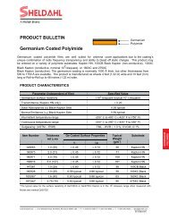 PRODUCT BULLETIN Germanium Coated Polyimide - Sheldahl