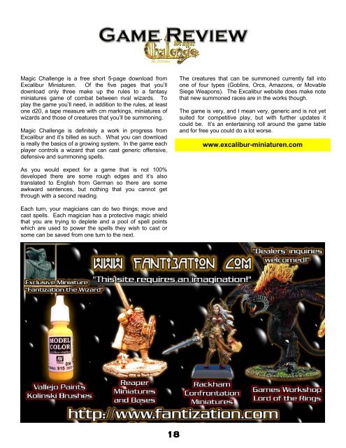 Table of Contents - Mega Miniatures