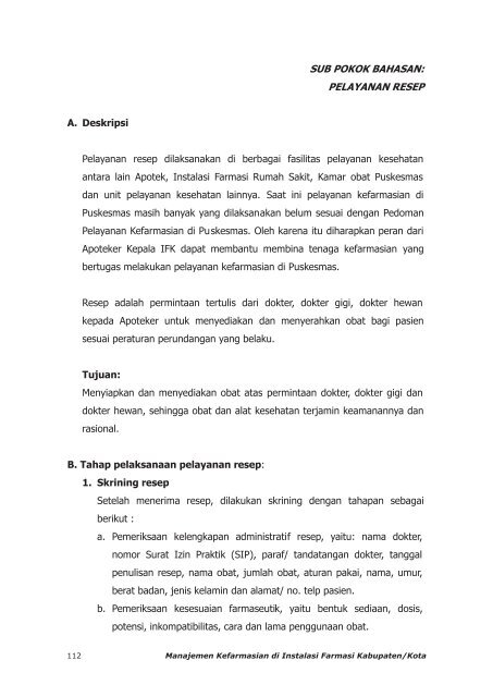 C Konseling D Evaluasi