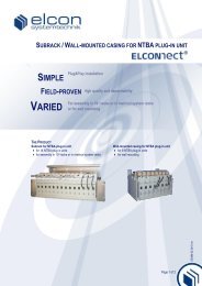 SUBRACK /WALL-MOUNTED CASING FOR ... - Elcon Systemtechnik