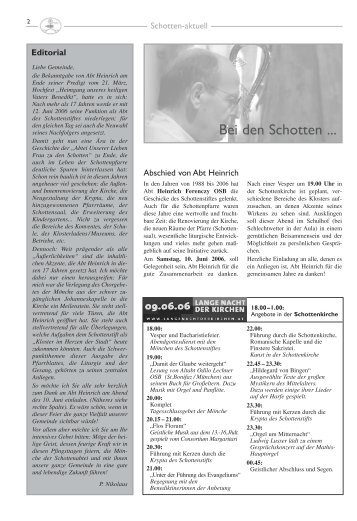 Ausgabe Nr. 15 - Schottenpfarre