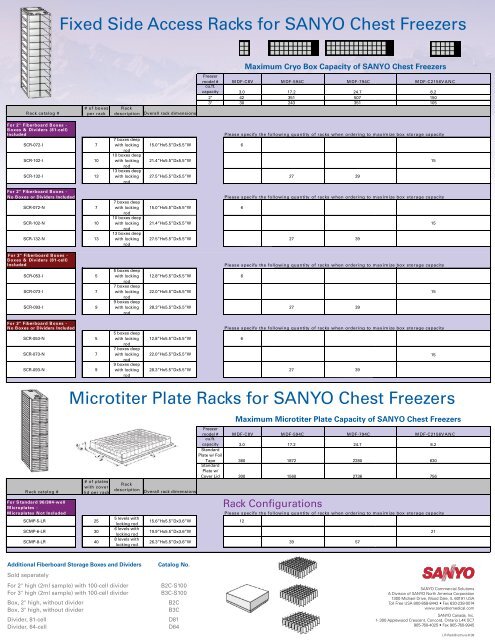 Storage Rack Brochure - Biomedical