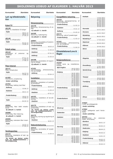 efteruddannelse Elbranchens - Dansk El-Forbund