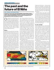 The past and the future of El NiÃ±o - Peter Webster