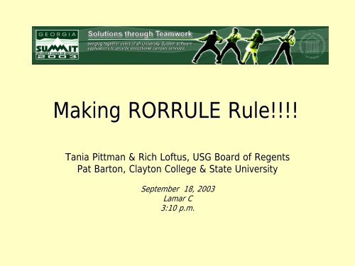 Making RORRULE Rule!