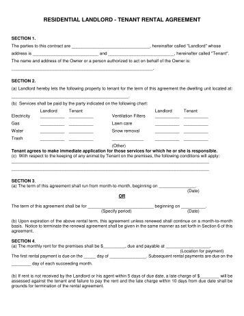 lease agreement