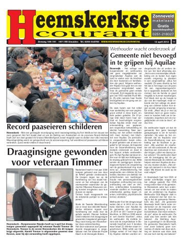 Draaginsigne gewonden voor veteraan Timmer - Heemskerkse ...