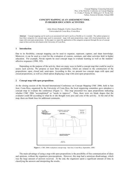 Concept Mapping as an Assessment Tool in Higher Education ...