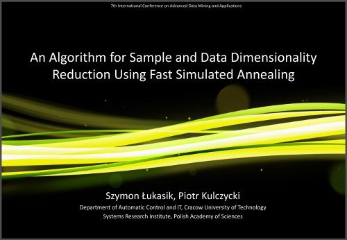Parallel Fast Simulated Annealing Algorithm for Linear ...