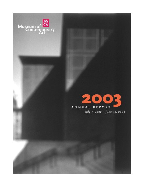 2003 - Museum of Contemporary Art Chicago