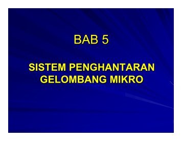 SISTEM PENGHANTARAN GELOMBANG MIKRO