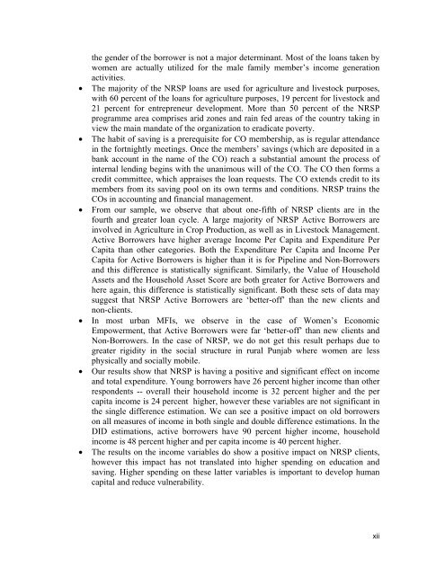 Social Impact Assessment of Microfinance Programmes - weman