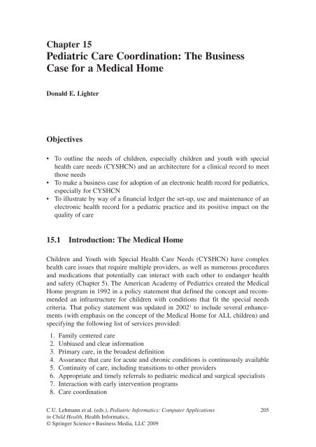 Pediatric Informatics: Computer Applications in Child Health (Health ...