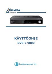 DVB-C 9800 Käyttöohje