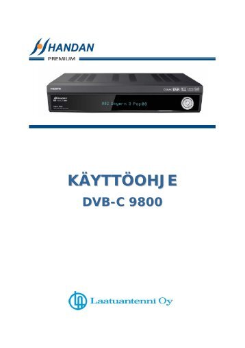 DVB-C 9800 Käyttöohje