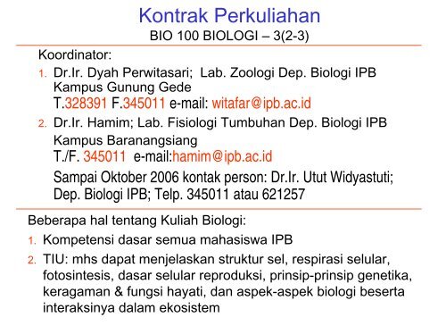 Kuliah 1 Cakupan Biologi.pdf - Web Asrama TPB-IPB