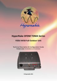 HyperRake OFDM TDMA Series FODU Wi50 Full ... - Hypercable