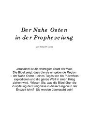 Der Nahe Osten in der Prophezeiung - Welt von Morgen- Home Page