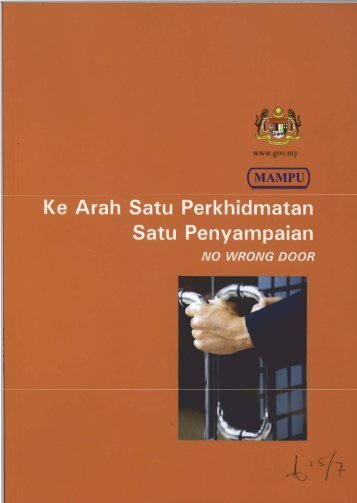 Ke Arah Satu Perkhidmatan Satu Penyampaian No Wrong Door