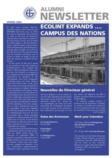 Ecolint - Newsletter.indd