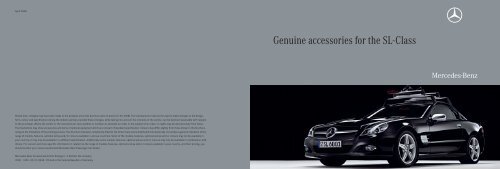 Genuine accessories for the SL-Class - Mercedes