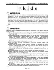 Assembly Instruction 485 8900 Crib Enchantment Cribs Com