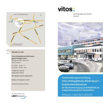 Vitos OrthopÃ¤dische Klinik Kassel â EndoProthetikZentrum