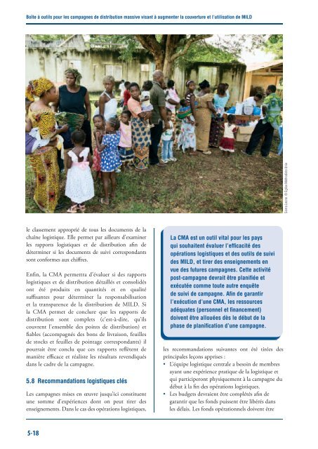 L'Alliance pour la prévention du paludisme - The Alliance for Malaria ...