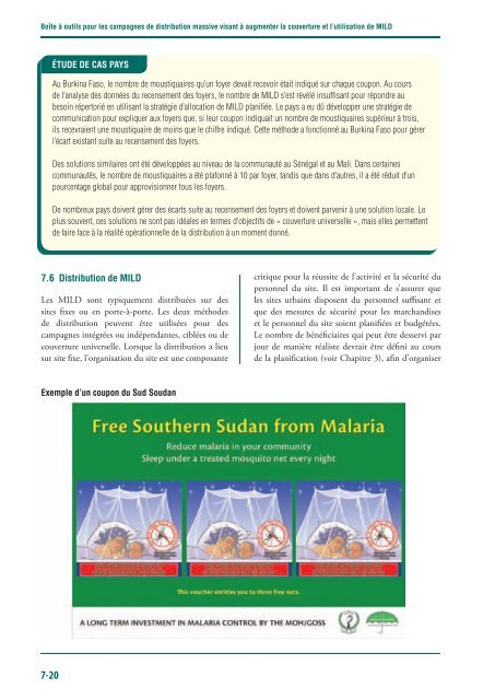 L'Alliance pour la prévention du paludisme - The Alliance for Malaria ...