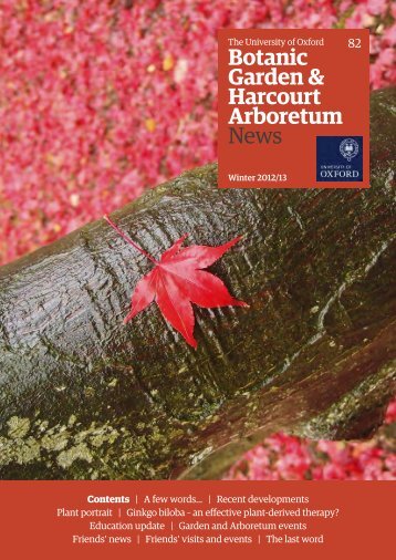 Autumn/Winter 2012/13 - Harcourt Arboretum - University of Oxford