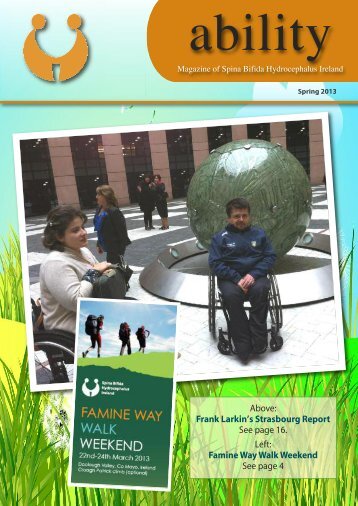 Spring 2013 - Spina Bifida Hydrocephalus Ireland