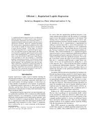 [PDF] Efﬁcient L1 Regularized Logistic Regression - Stanford AI Lab ...