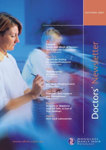 DHM Doctor's Newsletter Autumn 2001 - Douglass Hanly Moir ...