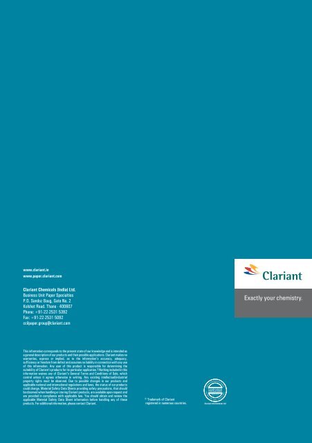 Cartaspers® PSM - Clariant
