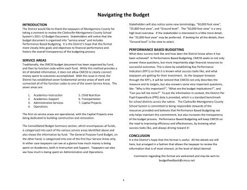 2011-2012 CMCSS Budget - Clarksville-Montgomery County Schools