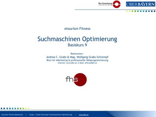 Grabs / Grabs-Schrempf: Suchmaschinen Optimierung | www.b83.at