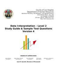 Data Interpretation - Level 2 Study Guide & Sample Test ... - La.ca.us