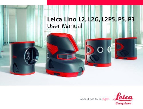 Leica Lino L2 Manual