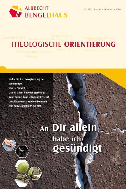 Nr 152 Oktober Dezember 2008 Albrecht Bengel Haus