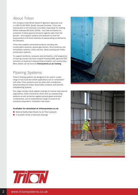 Flooring Systems Brochure Download (938Kb) - Triton Chemicals