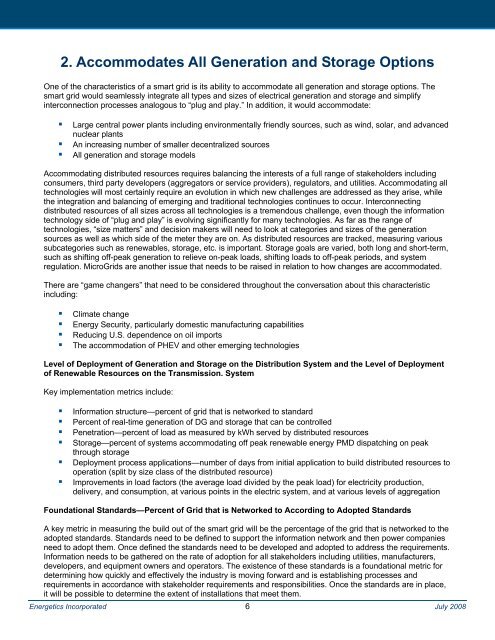 Metrics for Measuring Progress Toward Implementation of the Smart ...