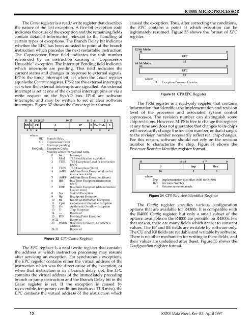 R4300i Product Information - MIPS Technologies, Inc.