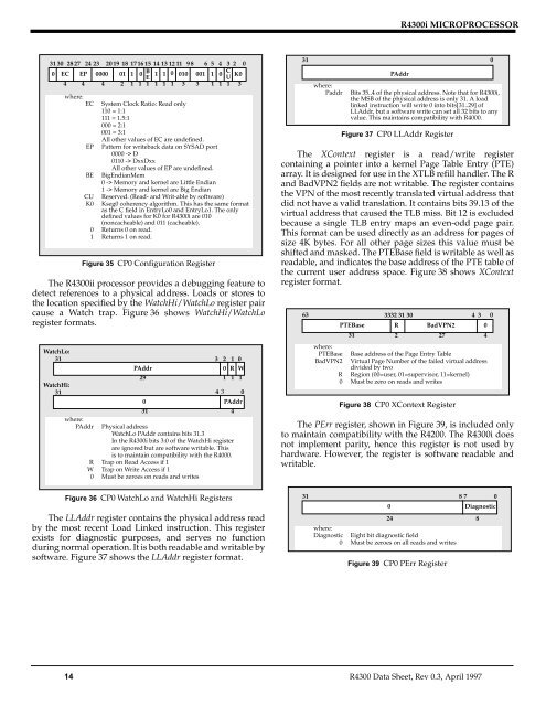 R4300i Product Information - MIPS Technologies, Inc.