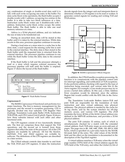 R4300i Product Information - MIPS Technologies, Inc.