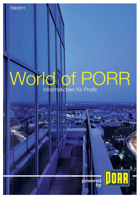 Informationen für Profis - World of PORR