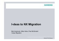 I-deas to NX Migration - Fermilab Product Lifecycle Management