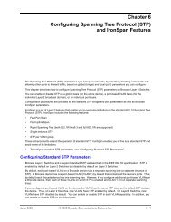 Chapter 6 Configuring Spanning Tree Protocol (STP) - Brocade