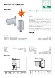 Wasserschlagdämpfer - Caleffi