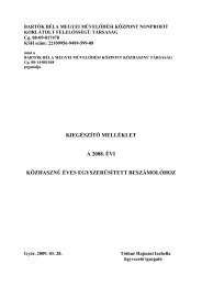 A 2012/2. sz. hírlevél letöltése PDF formátumban - Bartók Béla ...